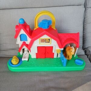 *3/$15 sale* Vintage Fisher Price Farm Barn Playset Baby Toy Busy Toy Sounds